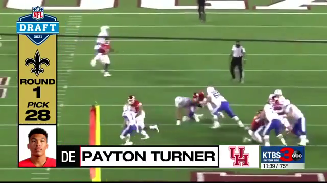 Payton Turner Selected in First Round by New Orleans Saints - University of  Houston Athletics